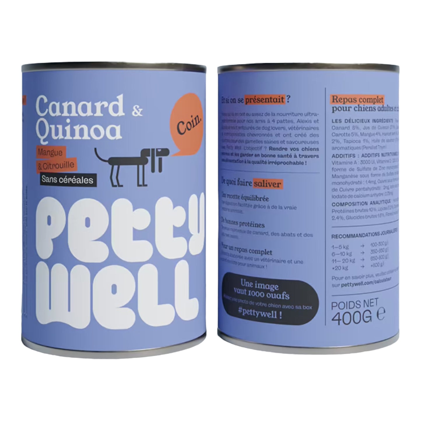 Petty Well • Pate cu Rață, Pui și Quinoa 400g