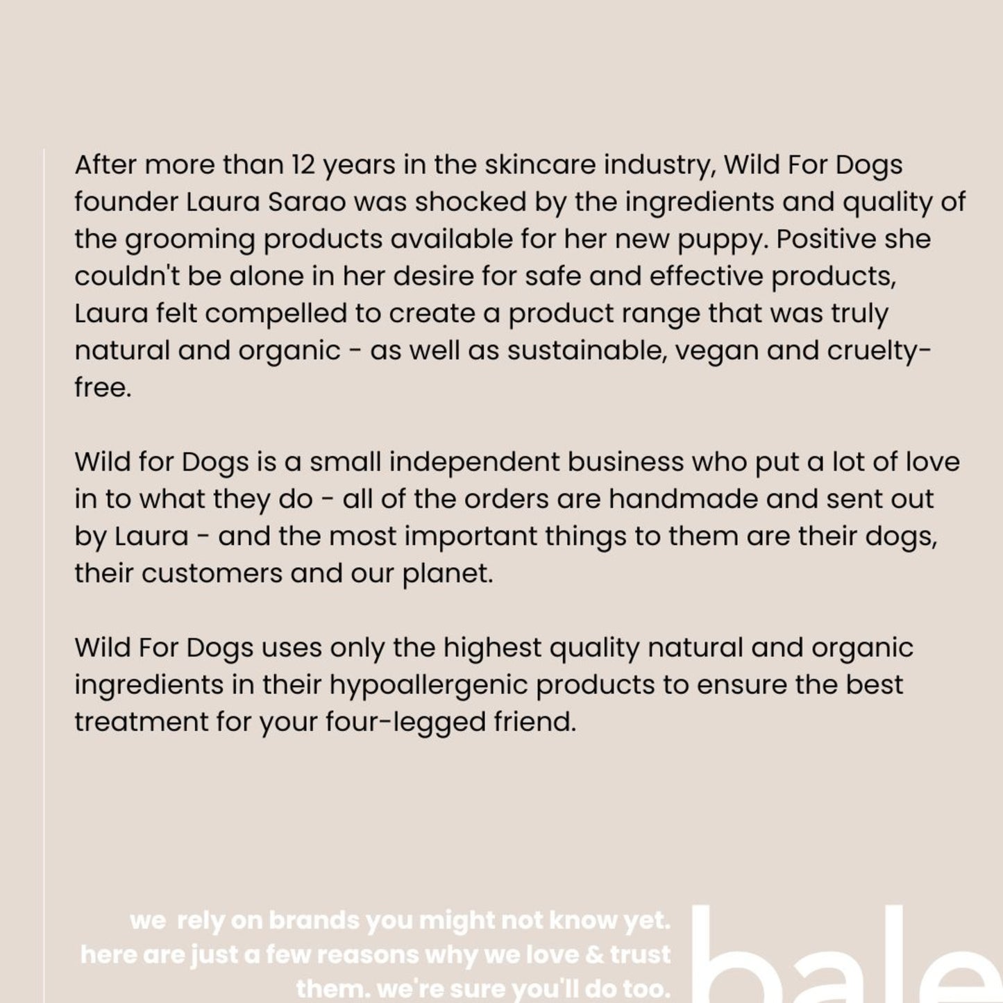 Wild for Dogs • Super Soft-Organic Dog Conditioner 300ml (plastic-free)